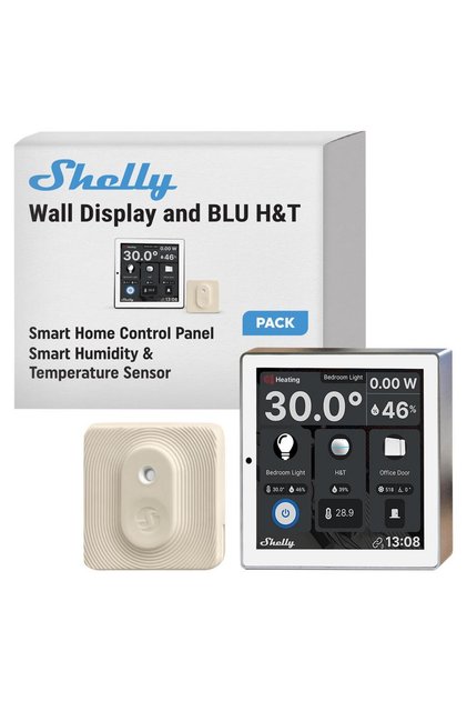 Display de perete și set de panou de control central alb BLU H&T