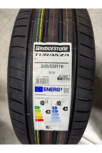 Bridgestone BRİDGESTONE / 205/55R16 (TURANZA 6) 2024 YAZ LASTİĞİ