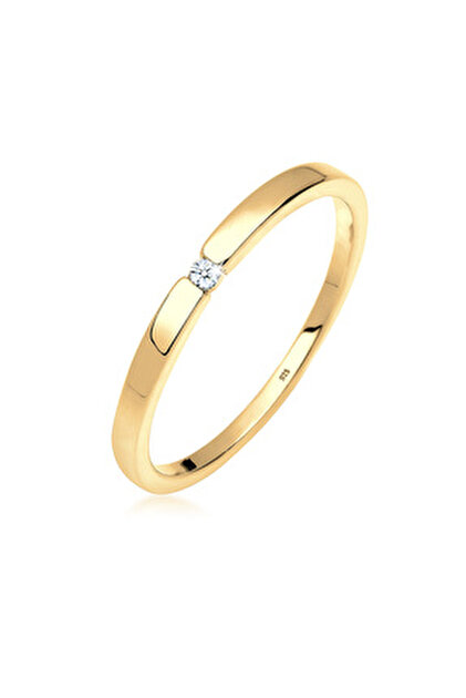 Elli Infinity Ring Aus 925 Sterling Silber Mit Kristallen – Damen Bandring, Made In Germany