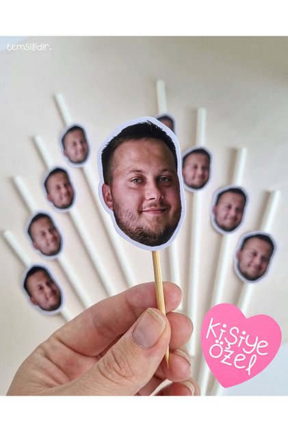 2 Pieces of Bachelorette Party Special Party Bride to Be Straws and 2 Pieces of Photo Toothpick Ornaments