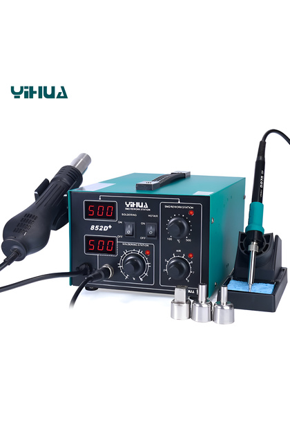 852D+ Brushless Sıcak Hava ve Lehimleme İstasyonu 740W
