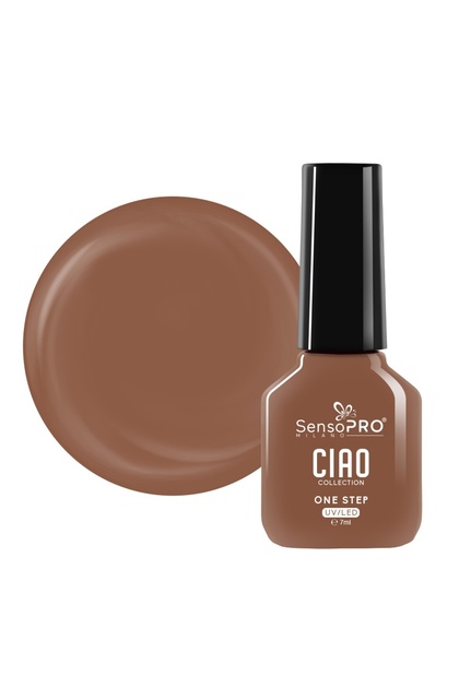 Oja semipermanenta One Step SensoPRO Milano, colectia CIAO - Unt de cacao 7ml