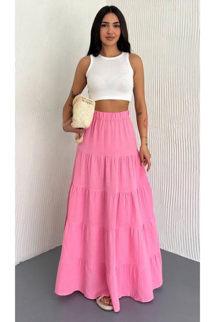 Piece Muslin Long Skirt