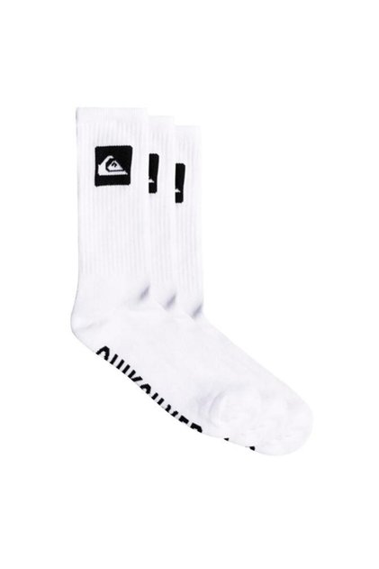 Men's White 3 Crew Pack Socks Eqyaa04071-Wbb0