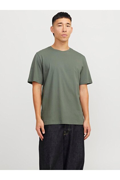 Jack & Jones JJEORGANIC BASIC TEE SS O-NECK NOOS GREEN - Fiyatı