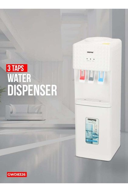 Hot, Cold & Normal 3-tap Water Dispenser , 2.8 L/hr Cooling & 1 L/hr Heating Capacity