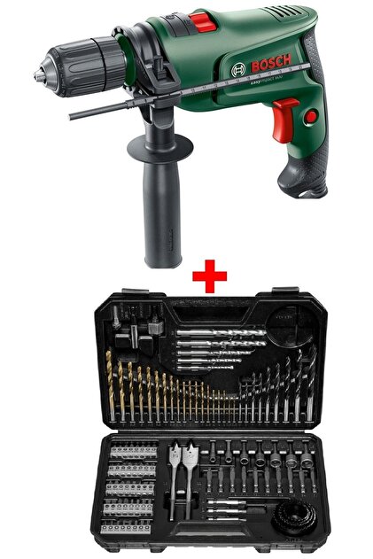 Bosch Darbeli Matkap Easyimpact 600 + 103 Parça Matkap Ucu