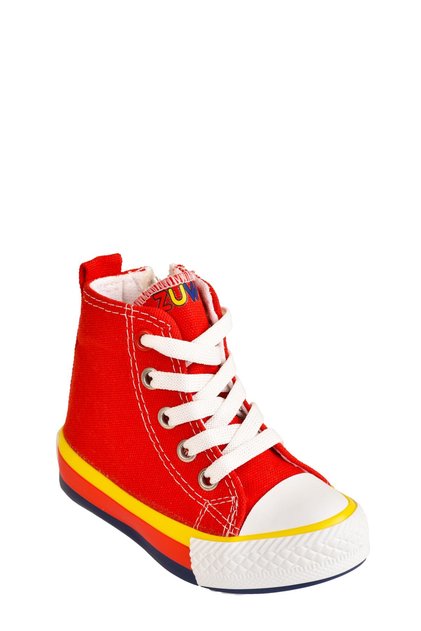 Unisex Children's Linen High Top High Top Zippered Sports Shoes