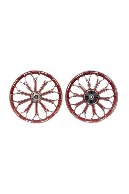 Cg 18-18 Ön Disk Arka Kampna Modifiye Alüminyum Jant Takımı Kırmızı 1.60X18-1.85X18