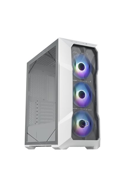 ماستر بوكس Td500 V2 أبيض Argb USB 3.2 زجاج مقوى ATX Mid Tower Kasa