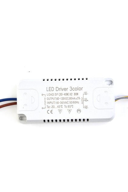20-40W LED Driver 3color Adapter 8-24W 20-40W 30-50W 40-60W 50-70W For LED Lighting Non-Isolating Tr