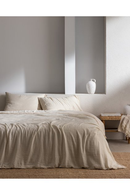 Madame Coco Agnes King Size Müslin İpliği Boyalı Lastikli Çarşaflı