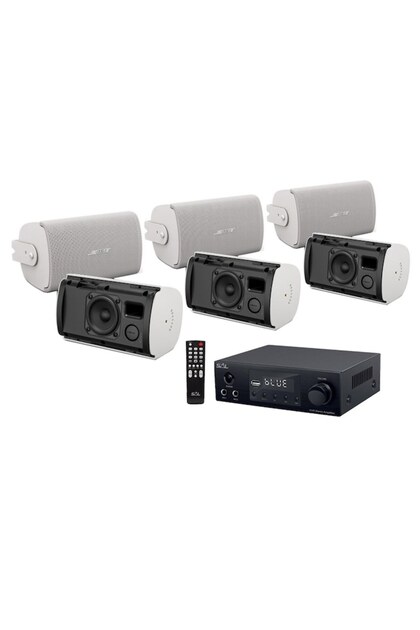 Sistem 6 Boxe Perete Fs2se Cu Receiver Bluetooth, Usb, Fm