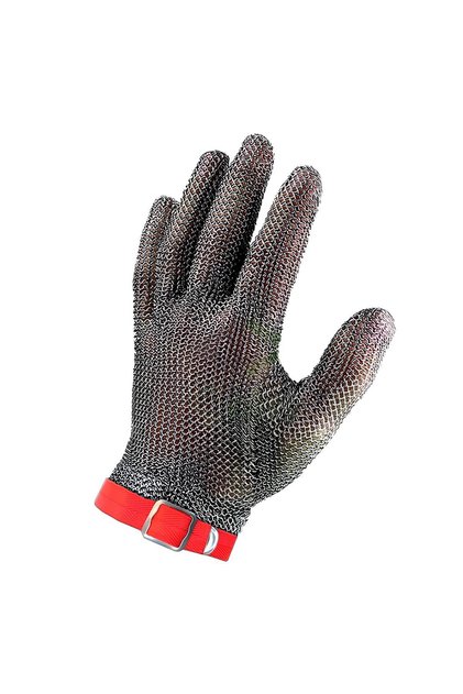 Fdm | Steel Mesh Gloves | 5 Fingers | Size S | Stainless | Small