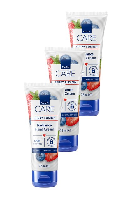 Care Berry Fusion - 75 мл. Крем за ръце с боровинки, комплект от три