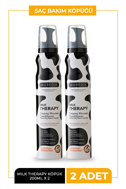 Morfose Milk Therapy Saç Köpüğü 200 ml 2 Adet - Fiyatı, Yorumları