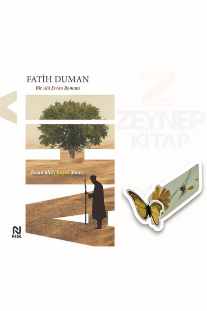 Ahi(Bir Ahi Evran Romanı)-Fatih Duman (Special Design Moving Butterfly Bookmark Gift)