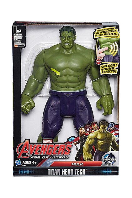 BAMTEBİ Yeşil Dev Adam Hulk Işıklı Sesli 30 Cm Figür Avengers