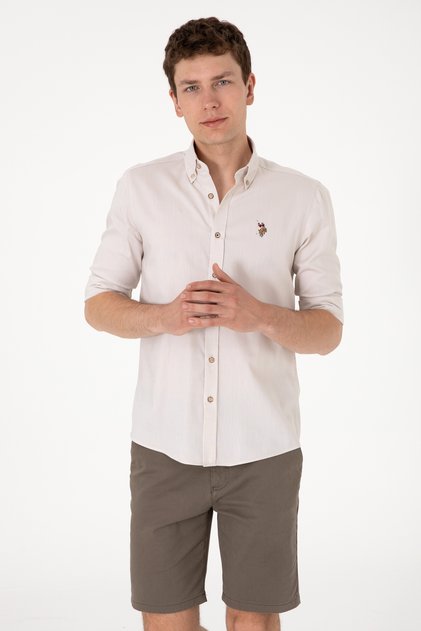 Men's Stone Long Sleeve Basic Shirt 50297897-Vr049