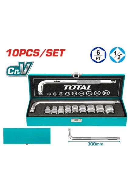 طقم حبوب صندوق معدن 1/2" 10pcs/set