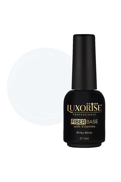 Βάση από φυτικές ίνες με βιταμίνες LUXORISE, Γαλακτώδες λευκό 15ml