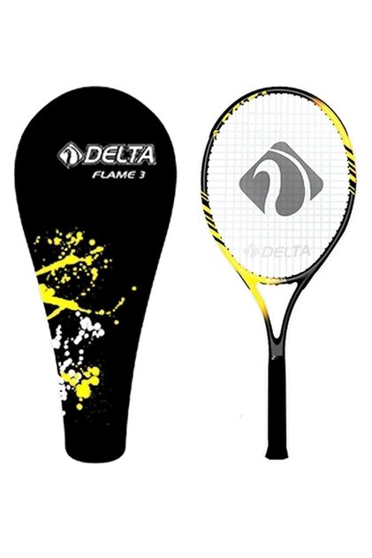 FLAME 27 İnç Tek Parça Üretim L3 Kort Maç Tenis Raketi + Deluxe Kort Tenis Çantası
