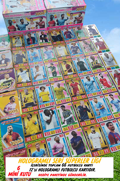 OYUNKAFASI SÜPERLER LİGİ - HOLOGRAMLI FUTBOLCU KARTI ( 6 MİNİ KUTU