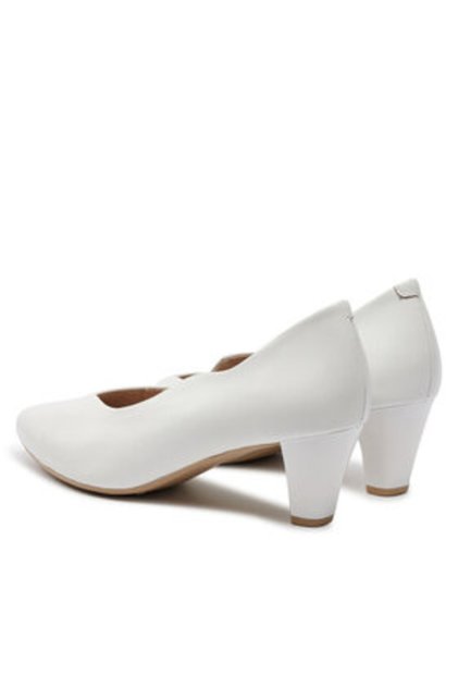 Pantofi cu toc Caprice pentru femei 9-22400-42 albi