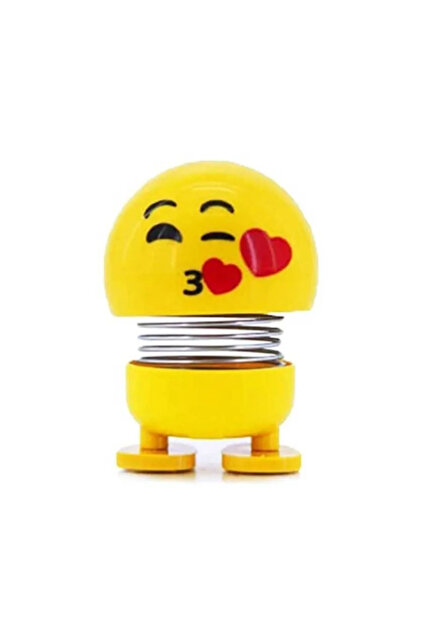 BAMTEBİ Oyuncak Zıp Zıp Kalpli Öpücük Emoji Kafalar Kafa Sallayan