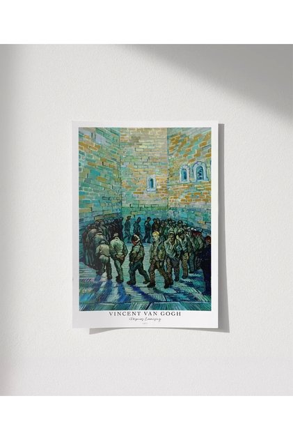 Çerçevesiz Poster Vincent Van Gogh Tutuklular Çemberi