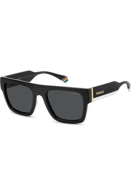 Ochelari de soare polarizați unisex PLD 6224/S/X 807/M9, plastic, negru, 54 mm