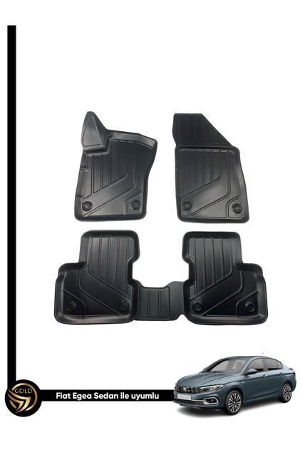 Fiat Egea Sedan İle Birebir Uyumlu Ruins 3D Paspas