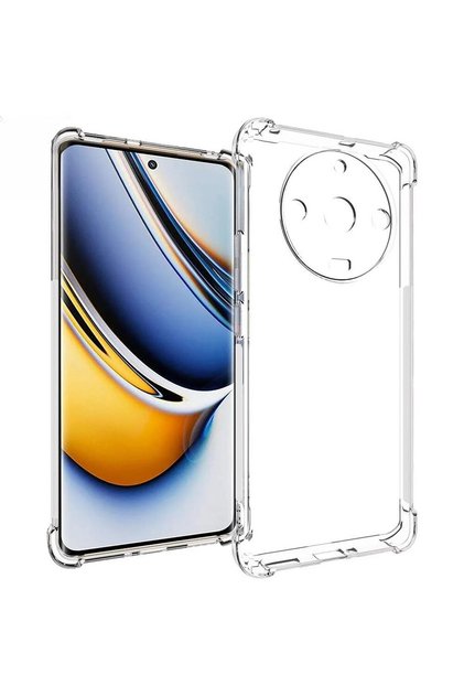 Husa Protectie, Compatibila cu Realme C55, TPU Antisoc Protectie Colturi, 1.5 mm Transparent