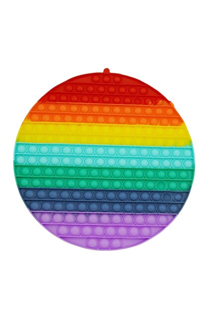 Jucărie antistres din silicon Pop it now, formă rotundă, multicoloră, imensă