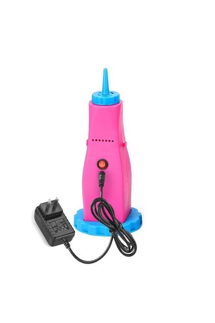 Pompa Electrica Pentru Umflat Baloane, din Plastic, Conectare la Retea, 10.5 x 10.5 x 21 cm