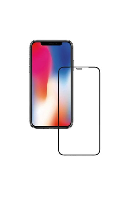 Защитно фолио, Флипи, за iPhone 15, Закалено стъкло, HD, Пълно покритие, Защита от прах за високоговорител, Черни краища, Прозрачно