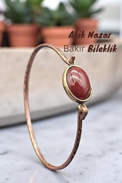 Copper (Pure Real) Agate Stone Trend Elegant Bracelet (Evil Eye Protection) (Special Occasions, Gift)