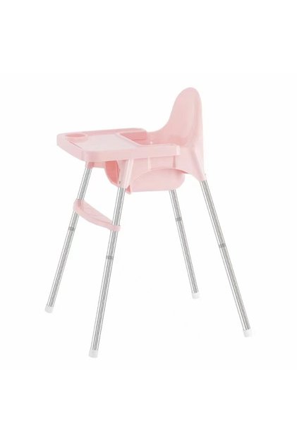 Scaun De Masă Telescopic Flippy, Reglabil, Centură Siguranță, Suport Picioare, 6–32 Luni, Roz