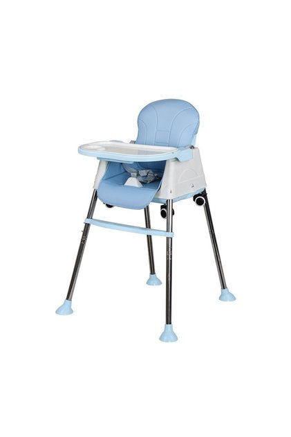 Scaun de Masa Pliabil 3in1, Flippy, Reglabil, Multifunctional, Centura, Ajustabil, Albastru