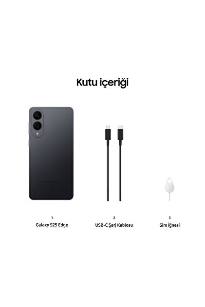 Samsung Galaxy S25 Edge 512GB Titanyum Siyah Cep Telefonu - Fiyatı