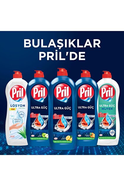 Pril Ultra Güç Hijyen Elde Yıkama Bulaşık Deterjanı Limon Kokulu