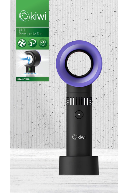 Kiwi Kfan-7610 Şarjlı Pervanesiz Taşınabilir El Fanı - Fiyatı