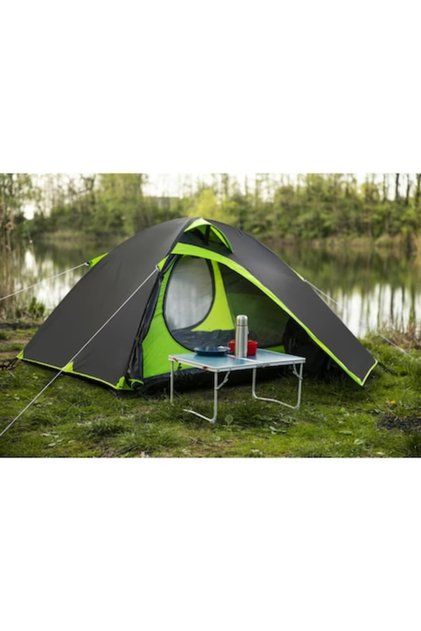 Cort camping pentru 2 persoane VarioShop®, impermeabil, ușor de asamblat, ventilat și compact