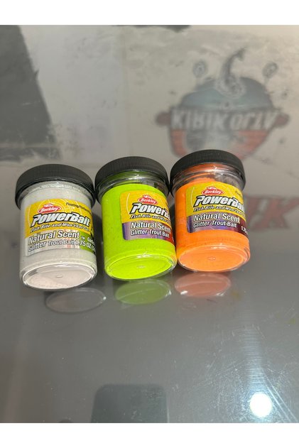Powerbait Simli Sarımsaklı Alabalık Hamuru 3 Renk
