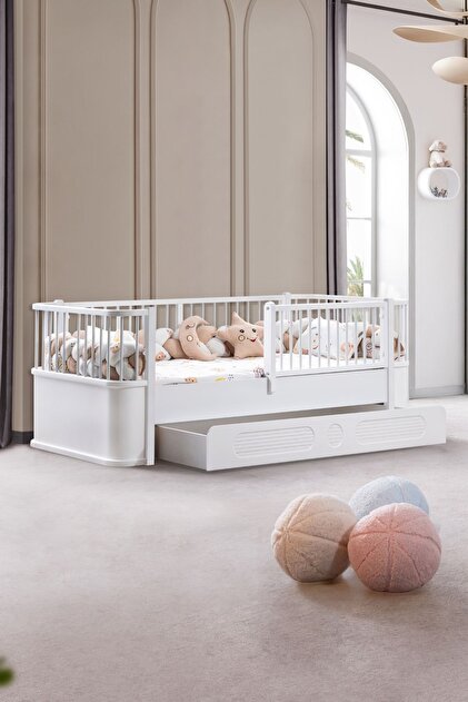 Setay Yavrulu Karyola, Antalya Montessori Yavrulu Yatak Beyaz