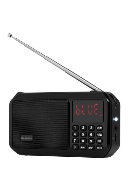 Radio portabil cu acumulator FMP 125 BTB, FM, Bluetooth, lanterna, card micro SD, negru