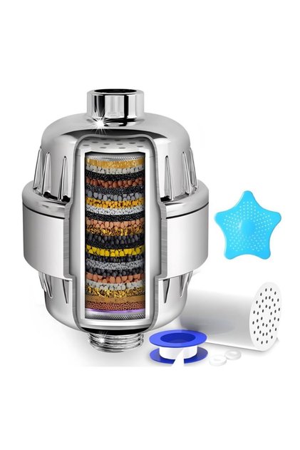 Filtru De Apa Pentru Dus Cu 20 De Etape De Filtrare, Compatibil Cu Dusuri Standard