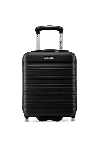 Кабинна количка, Черна, 40x30x20 см, Количка, Ръчен багаж за самолет, Wizz Air/ Ryanair, ABS, ZG508