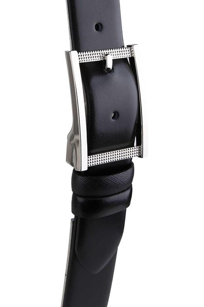 Double Sided Classic Black Leather Belt 1000S