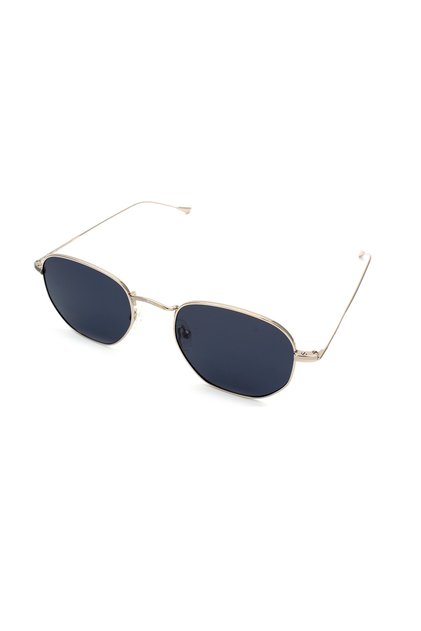 Unisex Gümüş-Füme Polarize Cam Çelik Kapalı Çerçeve Oval - Yuvarlak Güneş Gözlüğü PH5209 38 50-22